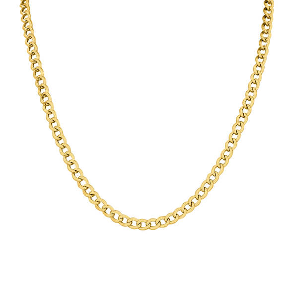 14K Yellow Gold Filled 4.9MM Curb Link Chain with Lobster Clasp - 18 INCH